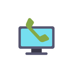Aufkleber - Computer screen illustration showcasing communication concept with a transparent view