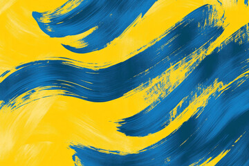 Poster - Vibrant abstract background with yellow and blue colors Generative AI