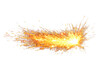 © Shadoweee - Bright fiery sparks explosion isolated on a white background