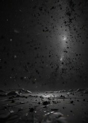 Wall Mural - Dark, inky black canvas, intensely bright stars scattered across,  night photography,  stellar,  bright