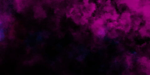 Poster - Abstract ash cloud and smoke texture in dark background.  Black pink fog effect transparent smoke isolated dark dramatic sky with black stormy clouds. Grunge creative and decorative fractal smoke art