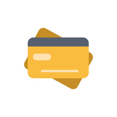 Poster - stylized credit card graphic illustration with geometric shapes and modern design