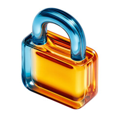 Poster - Shiny 3D rendered padlock icon symbolizing security, protection, and privacy.