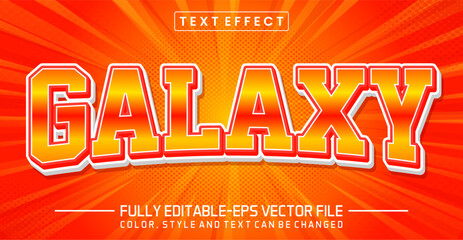 Poster - Galaxy font Text effect editable