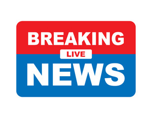 Fototapete - news icon breaking news template vector design
