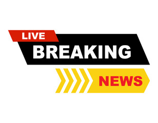 Fototapete - news icon breaking news template vector design