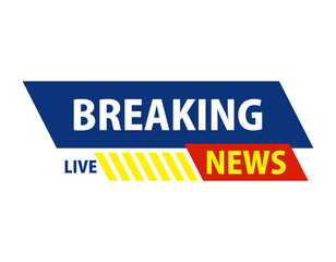 Fototapete - news icon breaking news template vector design