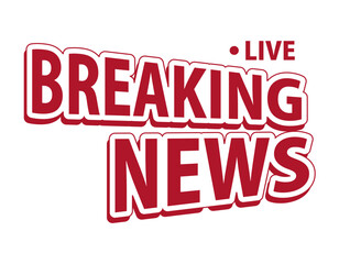 Fototapete - news icon breaking news template vector design