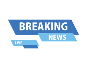 Fototapete - news icon breaking news template vector design