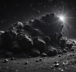 Wall Mural - Diamond dust scattered across velvet black, breathtaking celestial view,  wonder,  space,  backdrop