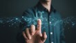 © Jamil - Cybersecurity and Data Protection Concept Digital Lock on Fingertip