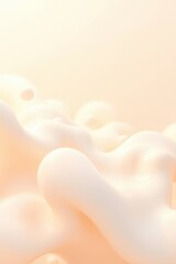 Poster - Soft abstract forms create a tranquil atmosphere with warm pastel shades and gentle curves in a serene setting