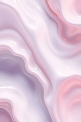 Poster - Swirling pastel colors create an abstract design with soft curves and waves in a tranquil pattern on a smooth surface