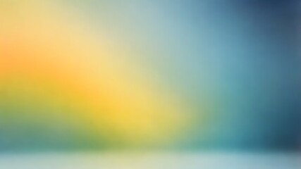 Poster - Abstract background featuring a gradient of bright yellow green and cool shades of blue