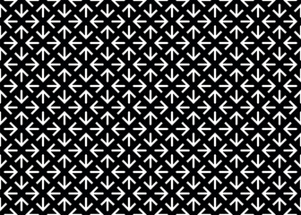 Poster - Abstract geometric pattern. A seamless vector background. White and black ornament. Graphic modern pattern. Simple lattice graphic design.