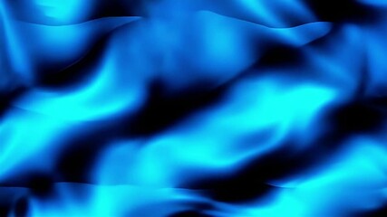 Aufkleber - Abstract Blue Flame Simulation: Dynamic Fluid Motion and Light Effects