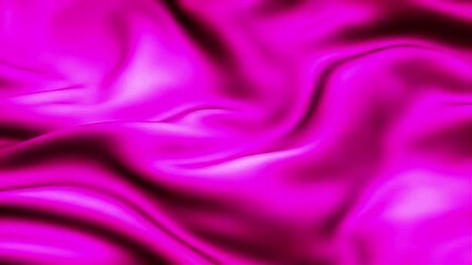 Aufkleber - Abstract Magenta Silk Fabric Flowing in Gentle Waves, Creating a Smooth and Luxurious Texture