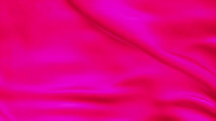 Aufkleber - Flowing Magenta Fabric: Abstract Motion and Light Play in a Seamless Video Loop