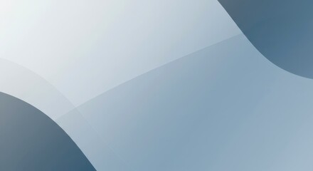 Poster - Abstract modern background with smooth flowing lines and subtle color shifts. Minimalist concept design for presentation, web banner, or business card.