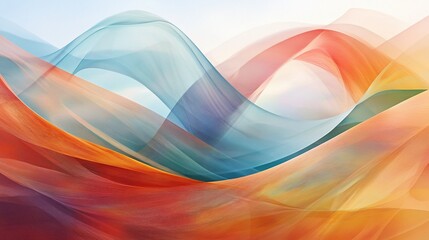 Aufkleber - Abstract colorful flowing wave background.
