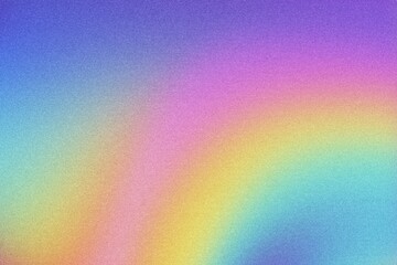 Aufkleber - Pastel holographic rainbow gradient background - grain noise texture and soft transitions. Creative digital designs, abstract themes, bright color palettes. Lo-fi multicolor vintage retro design.