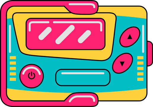 90s vintage electronic element