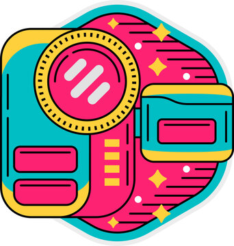 90s vintage electronic element