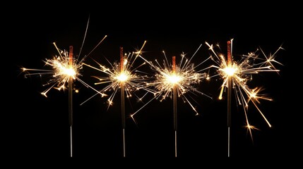 Wall Mural - glow sparkles. bright sparkle effect in blurry cosmic background