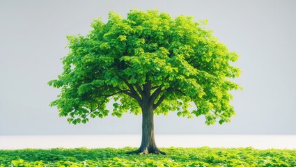 Wall Mural - grouping of trees detached from background. stunning trees. appropriate for design applications.