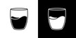 © Zrobac - Half Glass icon Vector in flat style. Collection silhouettes