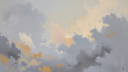 Wall Mural - abstract landscape: serene hues of dawn
