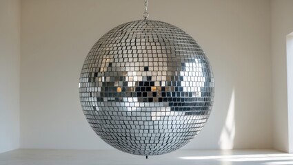 Wall Mural - Disco ball set in an expansive background