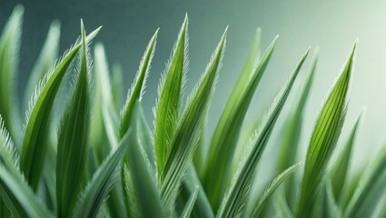 Poster - Close-up of Fresh Green Blades of Grass