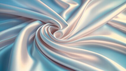 Poster - Luxury cloth in grey silk or satin for wedding scenery