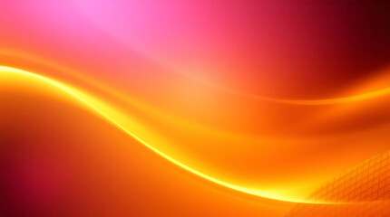 Poster - Abstract orange and pink wave background design