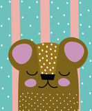 Uroczy miś wektorowa ilustracja