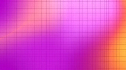 Poster - Abstract purple orange gradient grid background texture