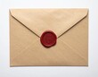 © LIGHTFIELD STUDIOS - A simple brown envelope closed with a distinctive red wax seal, evoking a sense of nostalgia.