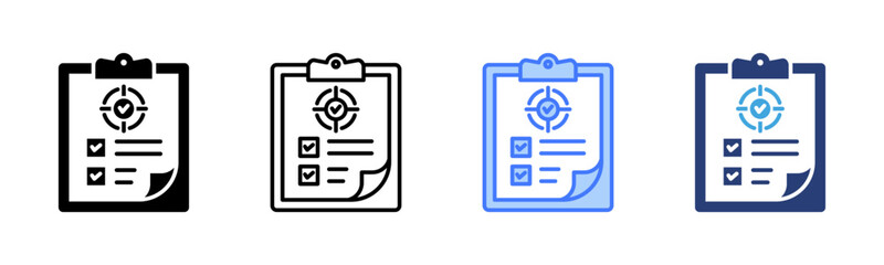 Poster - Outcomes icon sheet multiple style collection