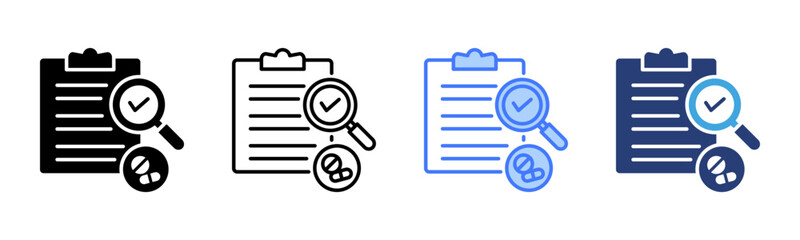 Poster - Feasibility icon sheet multiple style collection