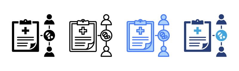 Poster - Clinical Trials icon sheet multiple style collection