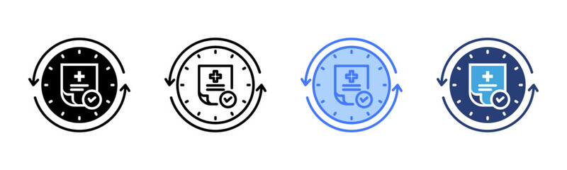 Poster - Retrospective icon sheet multiple style collection
