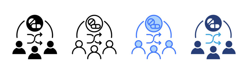 Poster - Randomize icon sheet multiple style collection