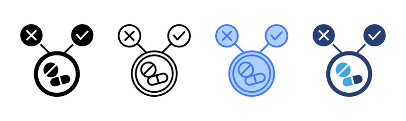 Poster - Feasibility icon sheet multiple style collection