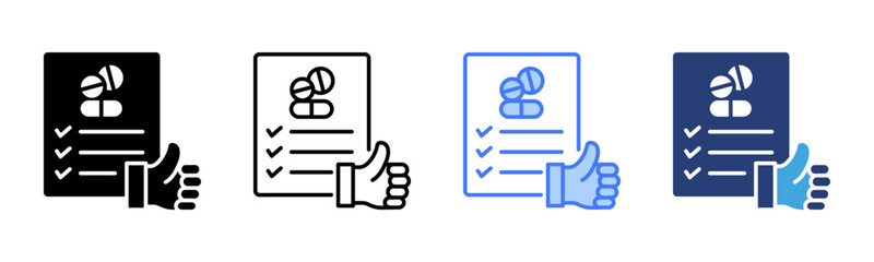 Poster - Efficacy icon sheet multiple style collection