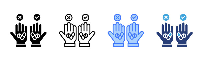 Poster - Placebo Effect icon sheet multiple style collection