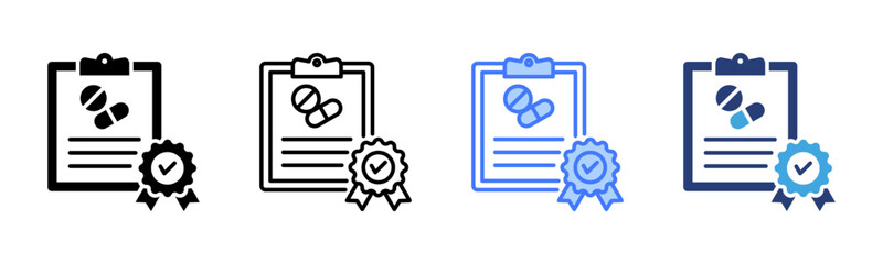 Poster - Quality Assurance icon sheet multiple style collection