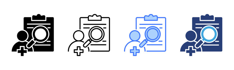 Poster - Investigator icon sheet multiple style collection