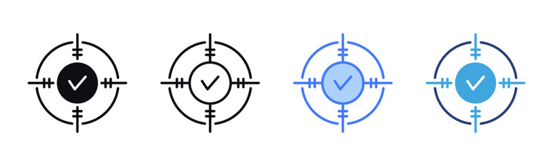 Poster - Target icon sheet multiple style collection