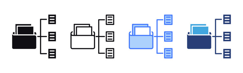 Poster - Organize icon sheet multiple style collection